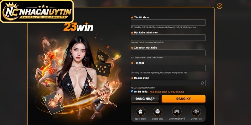 Quy trình thực hiện đăng ký 23WIN cho người mới