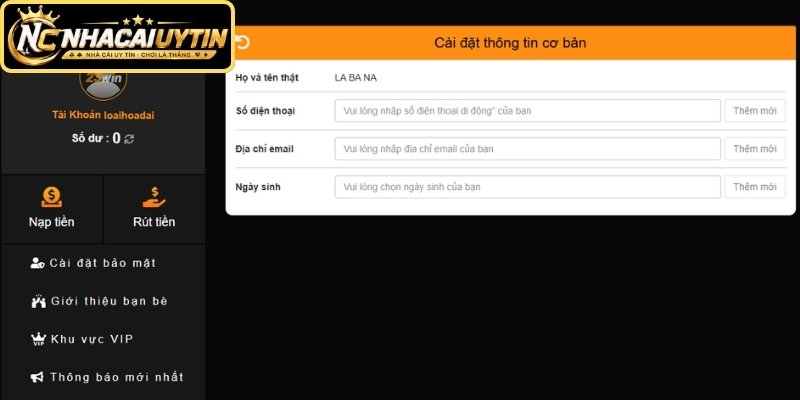 Tiến hành bước xác minh sau khi đăng ký 23WIN