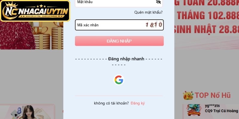 Lưu ý cần nhớ khi đăng nhập nhà cái
