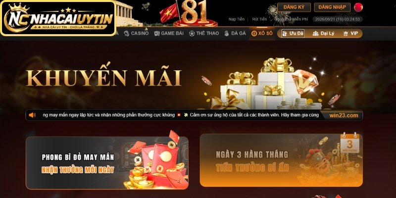 Tổng hợp khuyến mãi 23WIN siêu hot 2026