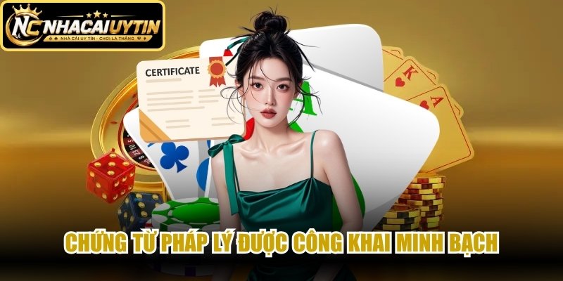 Chứng từ pháp lý được công khai minh bạch