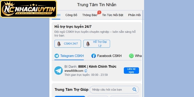 Đội ngũ tư vấn viên hỗ trợ người tham gia xuyên suốt 24/7